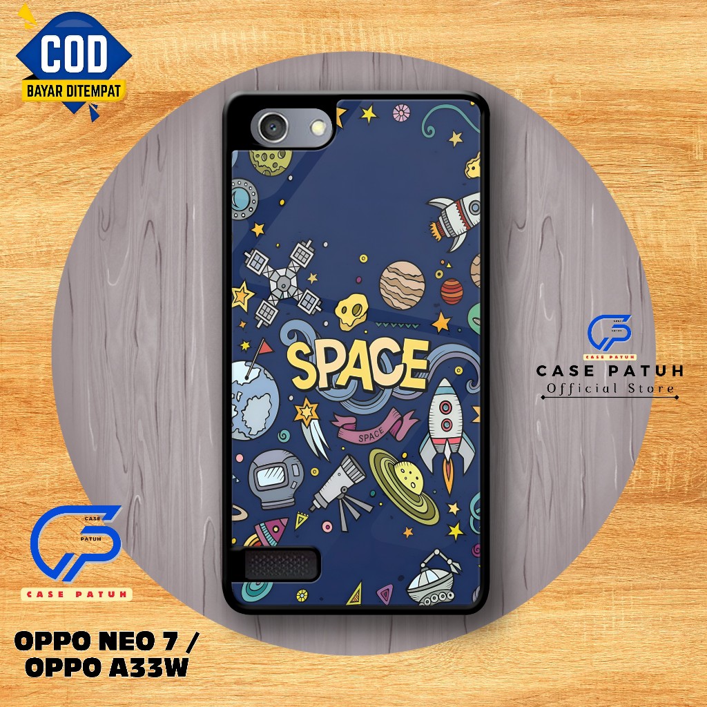 Case Patu (CP32V2🏠 - เคส OPPO NEO 7/ OPPO A33W Motif Space Astronaut - เคสแข ็ ง HP – เคสซิลิโคน