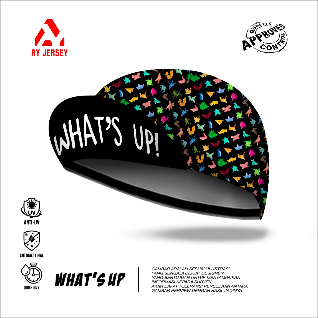 CYCLING CAP WHATS UP (หมวกจระเข้)