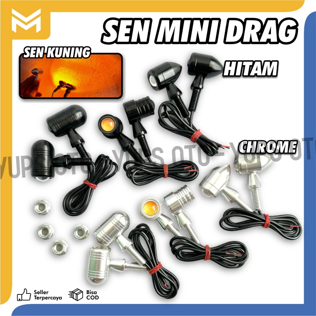 ไฟ LED เปลี่ยนรอบ HAMMER FULL CNC สีดํา CHROME CLASSIC RETRO CB GL MP TIGER สีเหลืองเปลวไฟสีเหลือง MINI DRAG TURN ไฟ MINI DRAG UNIVERSAL RITTING DRAG ชุด 2 ชิ้น PAIR CUSTOM เปลี่ยนไฟ / CUSTOM ด้านหลัง NINJA CBR CB R15 BENELLI
