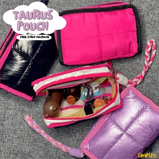 TAURUS ||| Asfour Pouch Taurus - Pillow Pouch Make up Puffy Parasut Pouch Kosmetik Tempat Organizer