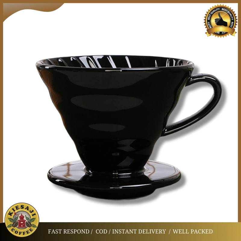 V60 DRIPPER 01 02 CERAMIC - V60 COFFEE DRIPPER CERAMIC FILTER COFFEE FILTER V60 1-2 2-4 ถ้วย