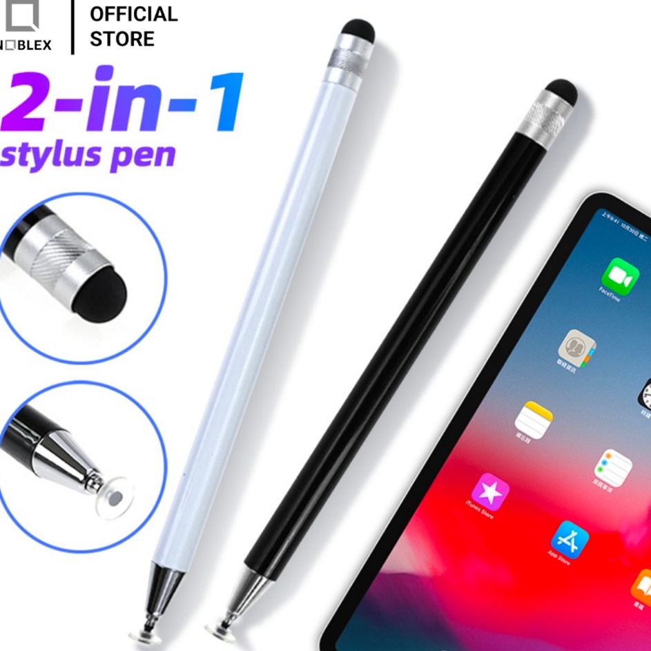 Rwy NOBLEX 2in1 Touch PEN สําหรับ ANDROID แท ็ บเล ็ ตและโทรศัพท ์ STYLUS ปากกาใหม ่ IPAD แท ็ บเล ็ ต IPHONE และ ANDROID ปากกา STYLUS HP 2 IN 1