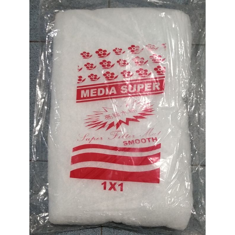 MEDIA SUPER 1Mx1M ผ้าฝ้ายโฟมกรองตู้ปลา