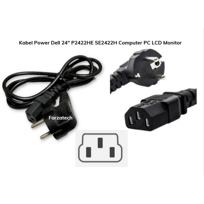 Ready สายไฟ D3ll 24" P2422HE SE2422H คอมพิวเตอร์พีซี LCD Monitor ใหม่