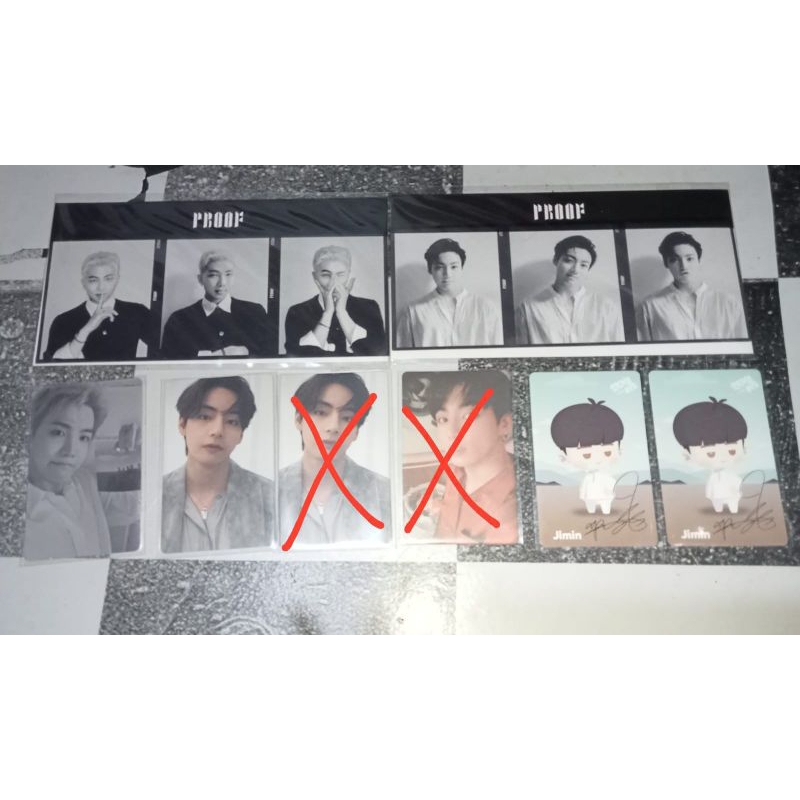 PC PHOTOCARD MERCH ALB POB อะคริลิคอย่างเป็นทางการ TAEHYUNG TAE JIMIN RM JUNGKOOK