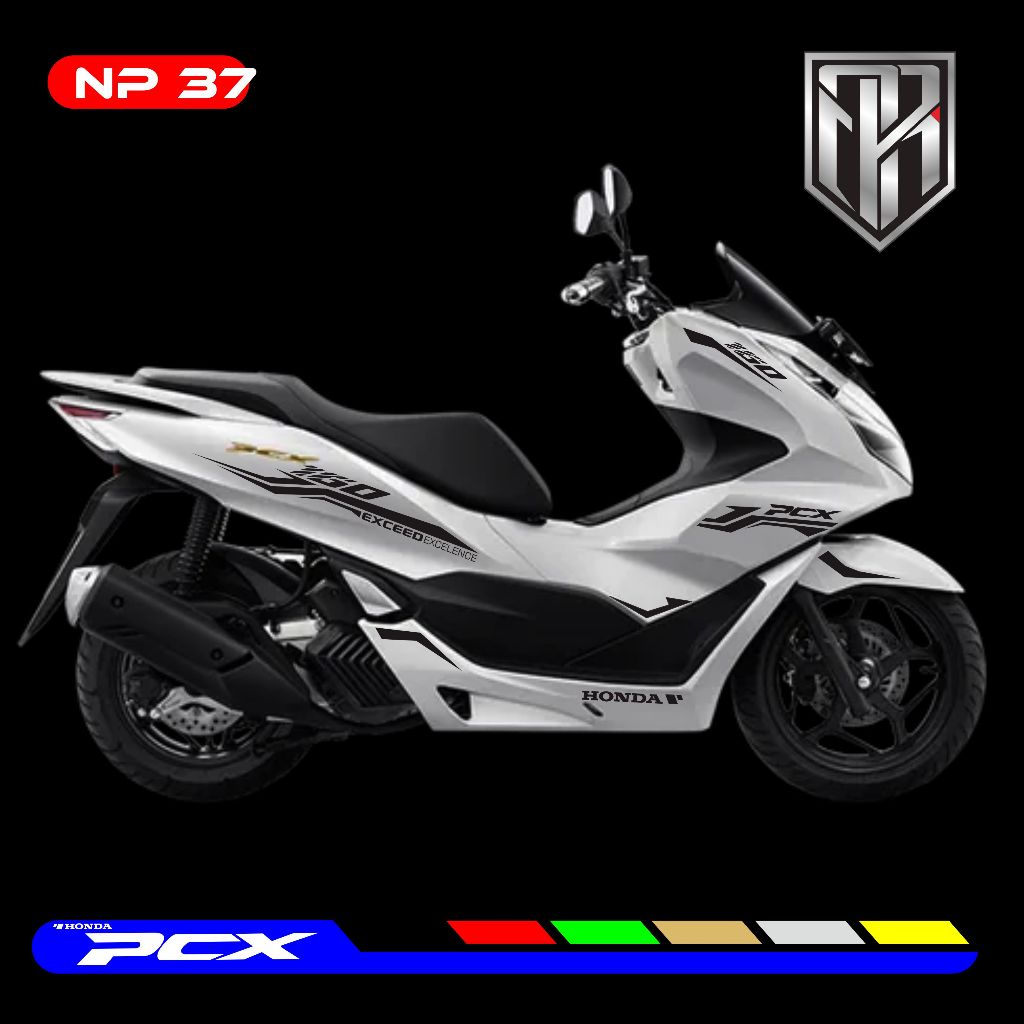ตัดสติ๊กเกอร์ PCX - อุปกรณ์มอเตอร์ไซค์ Honda PCX 160 cc สติ๊กเกอร์ Skotlet สติ๊กเกอร์ Striping Lis V