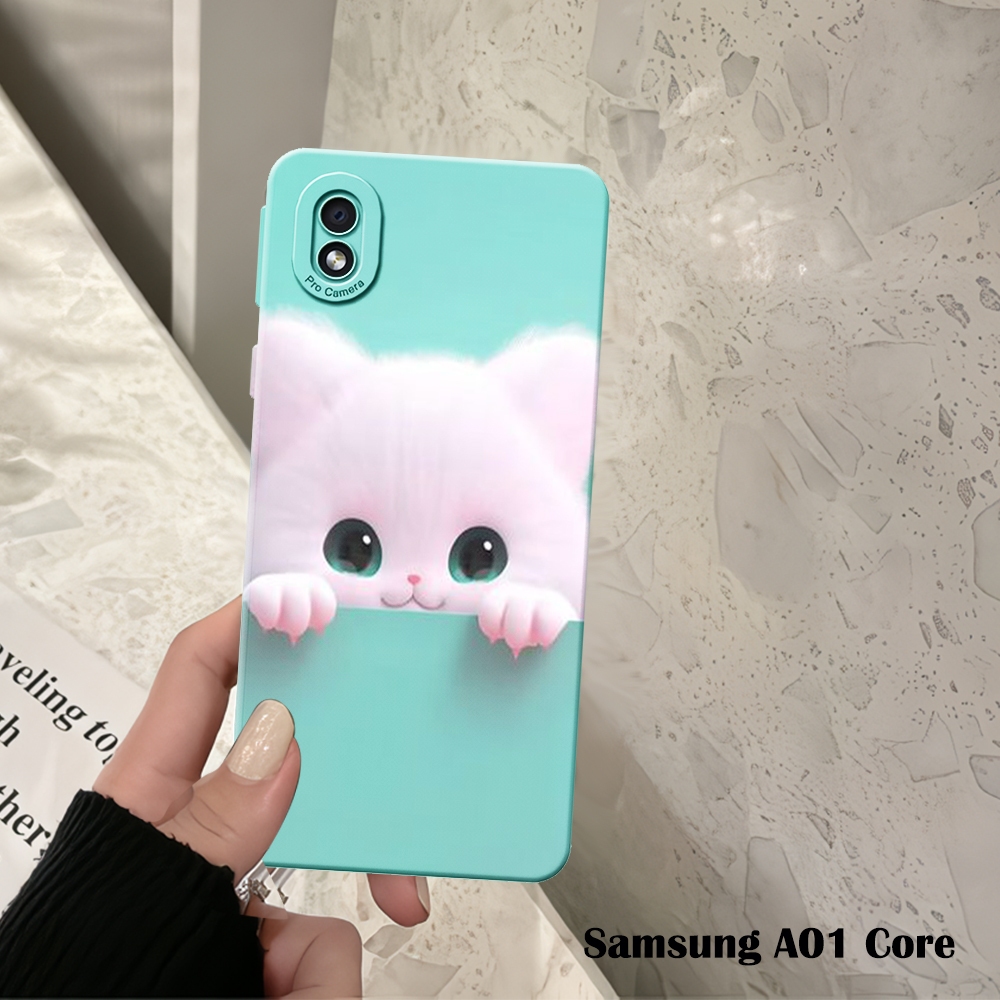 Samsung-A01-Samsung-A01-Core-Samsung-A02-เคสอ่อน-ภาพ-เคส-Motif-Cat-Case-Samsung-A01-Samsung-A01-A01-