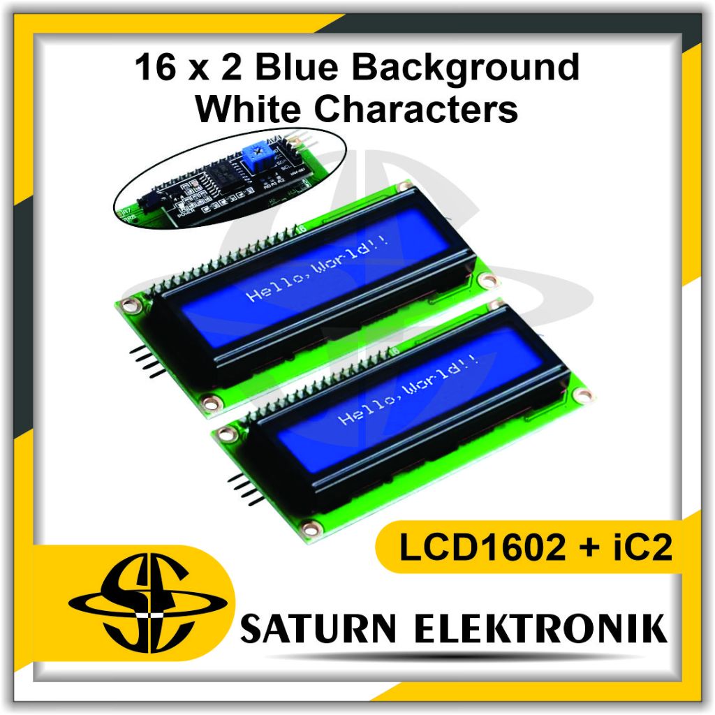 LCD 1602 2X16 แบ็คไลท์สีน้ําเงินพร้อมโมดูลอินเทอร์เฟซ I2C SERIAL
