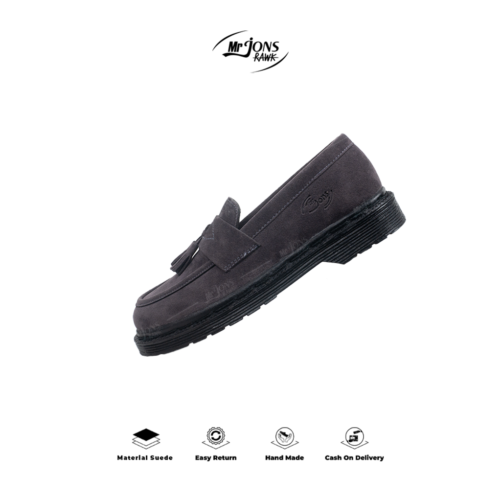 Mr.jonsrawk Official - รองเท้าโลฟเฟอร์ Forma หนังกลับสําหรับผู้ชายและผู้หญิงสําหรับทํางานในสํานักงาน วิทยาลัย คําเชิญ
