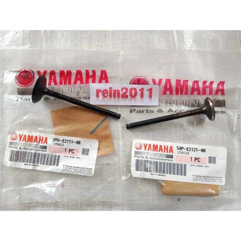 ชุดวาล์ววาล์ววาล์วเข้า Ex Ex Ex Ex Exit Valve Mio M3 125 Z Gt 125 Original 2PH-E211-00 54P-E2121-00