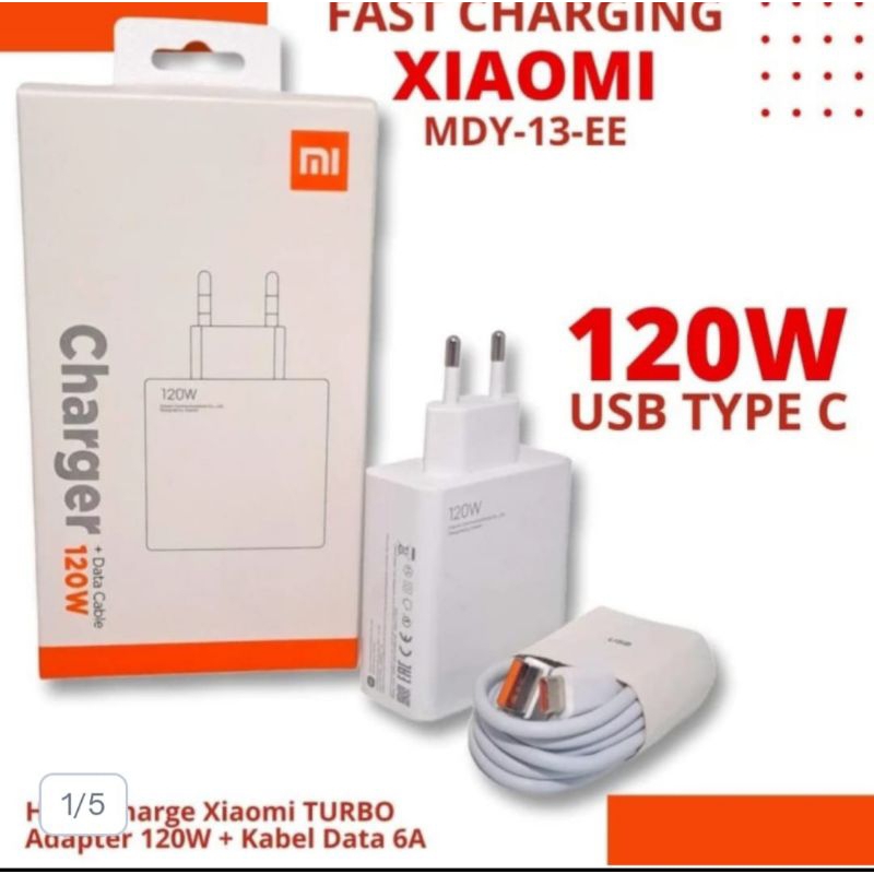 Xiaomi 120W Charger Hypercharge cas Xiaomi Turbo 120W Charger Turbo TYPE c ชาร์จ