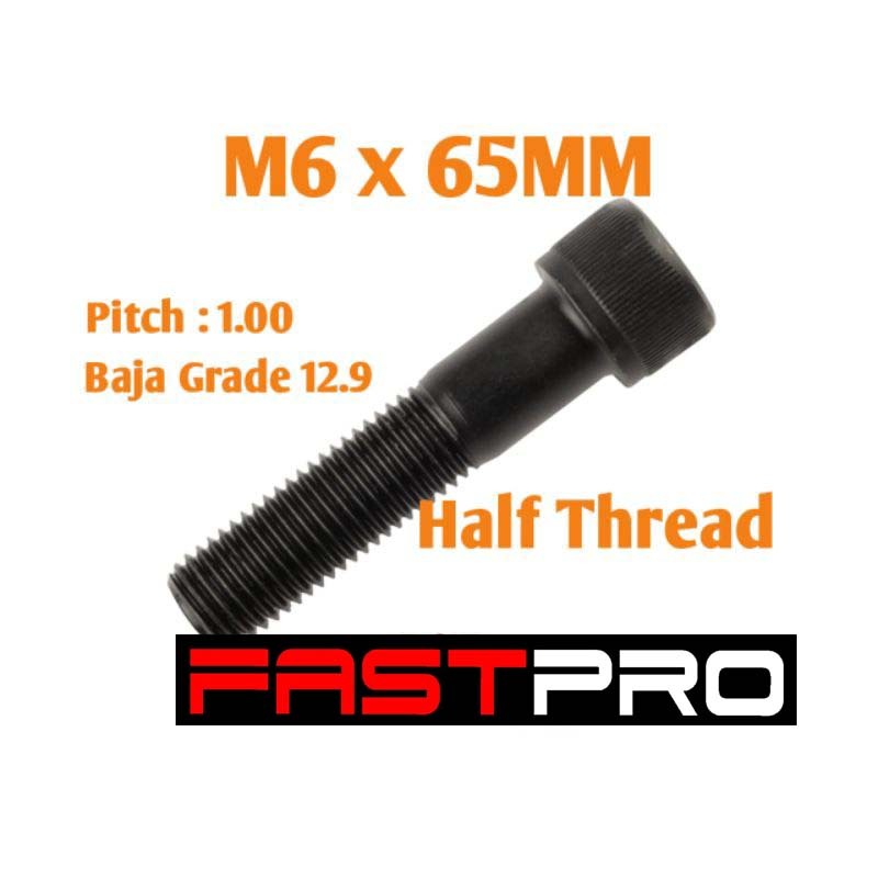 M6 x 65 Steel L Bolt / Socket Head L Key Grade 12.9 / HT ราคา 1 ชิ้น