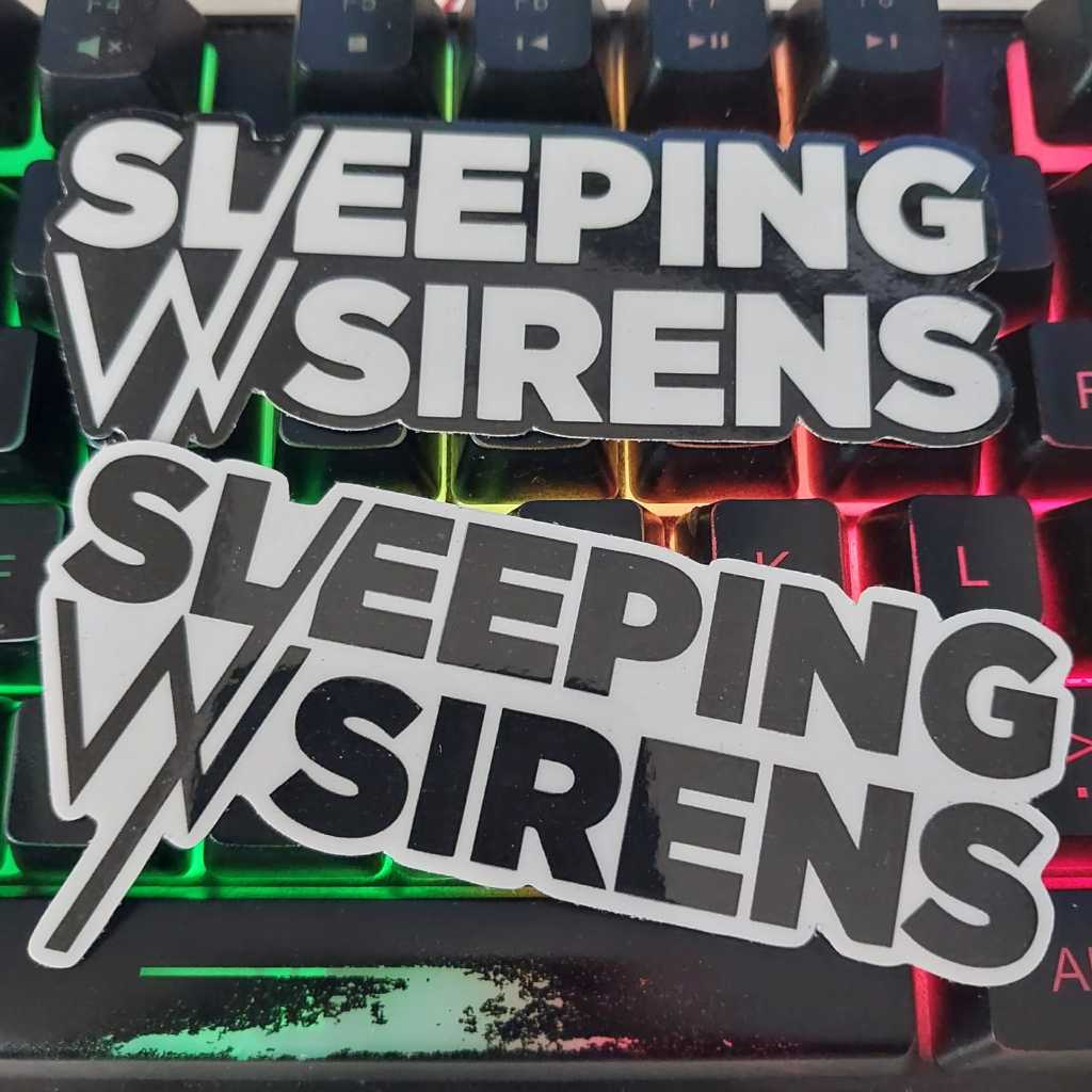 Sleeping WITH SIRENS Sticker - METAL/PUNK/HARDCORE/METALCORE BAND Music Sticker - VINYL กันน ้ ํา