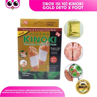 [1box Isi 10] Kinoki Gold Detox Foot