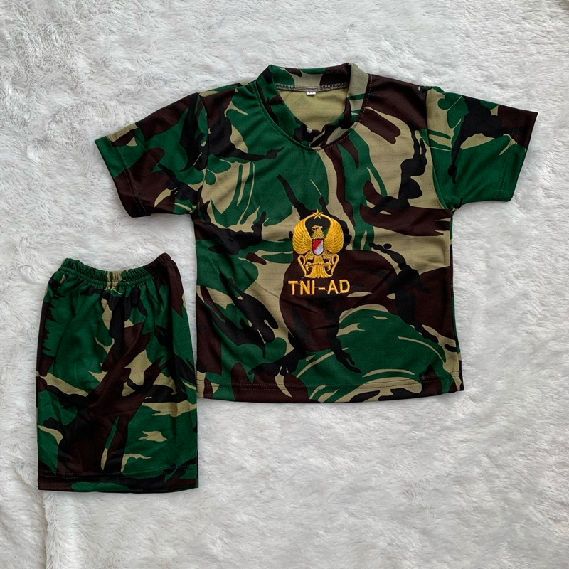 MALVINAS COLORFUL SHORT-SLEEVED CHILDRENS T-SHIRT SET / ARMY CHILDRENS SHIRT SET / UNISEX EMBROIDERE
