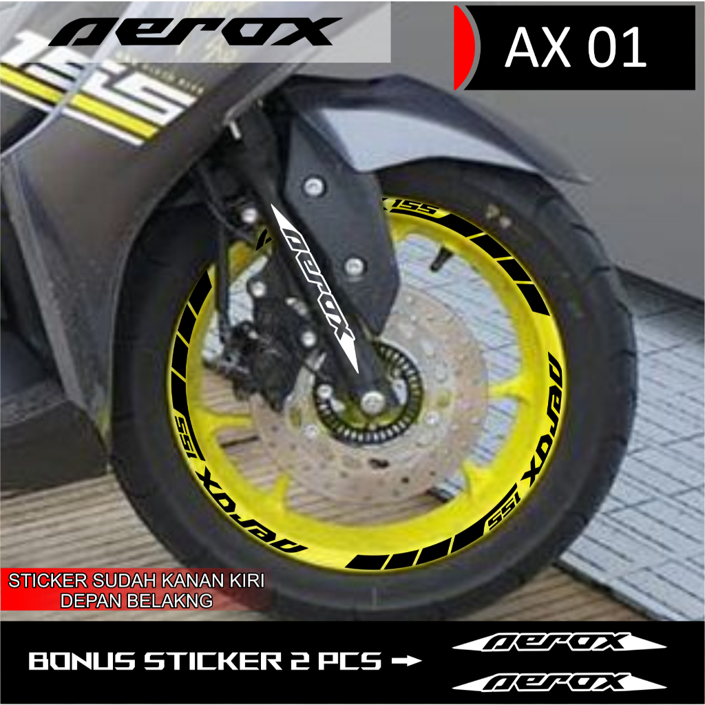 สติ๊กเกอร์ตัด AEROX 155 AX01 VELG - รูปที่ 3