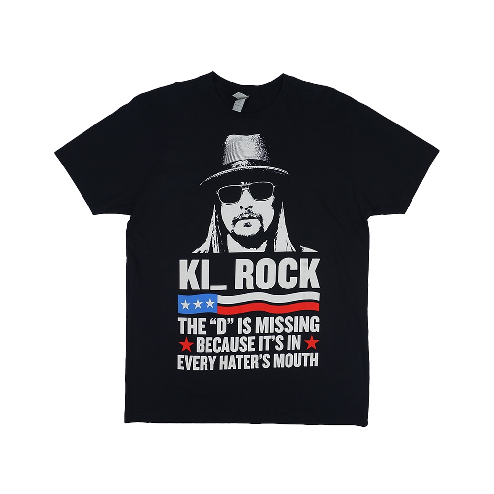 Kid Rock Tee Collective Mouth Tshirt สีดํา