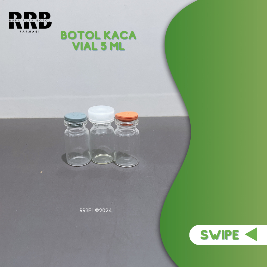 Pinilin แก้วขวดขวดขวด 5ml, 8ml, 10ml, 12ml, 15ml ฝายางแก้วจุกยางเครื่องทดสอบขวดแก้ว (ต่อ 120 ชิ้น)