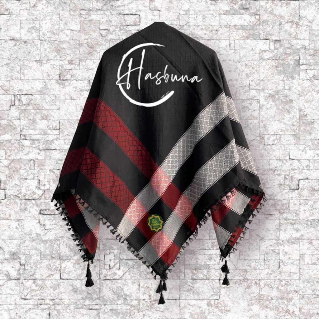 PUTIH HITAM ผ้าโพกหัวผู้ชายอาหรับสีดําและสีขาวธรรมดาล่าสุด / ผ้าโพกหัวผู้ชายผู้ใหญ่ Palestian พร้อม mocen ระดับพรีเมียม