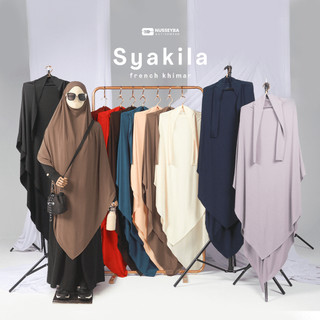 Nusseyba Syakila French Khimar Olahraga Bahan Jersey Ity Khimar Syari Khimar Muslimah