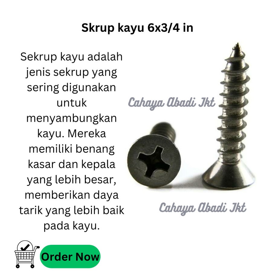 HIJAU BLACK WOOD SCREWS PLUS กล่องเขียว/เหลือง 10x2.5"