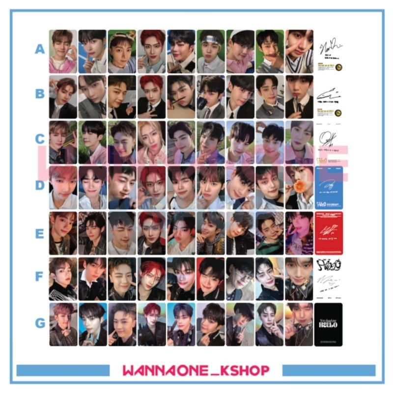 Photocard Zb1 คุณมีอัลบั้ม HELLO zerobaseone