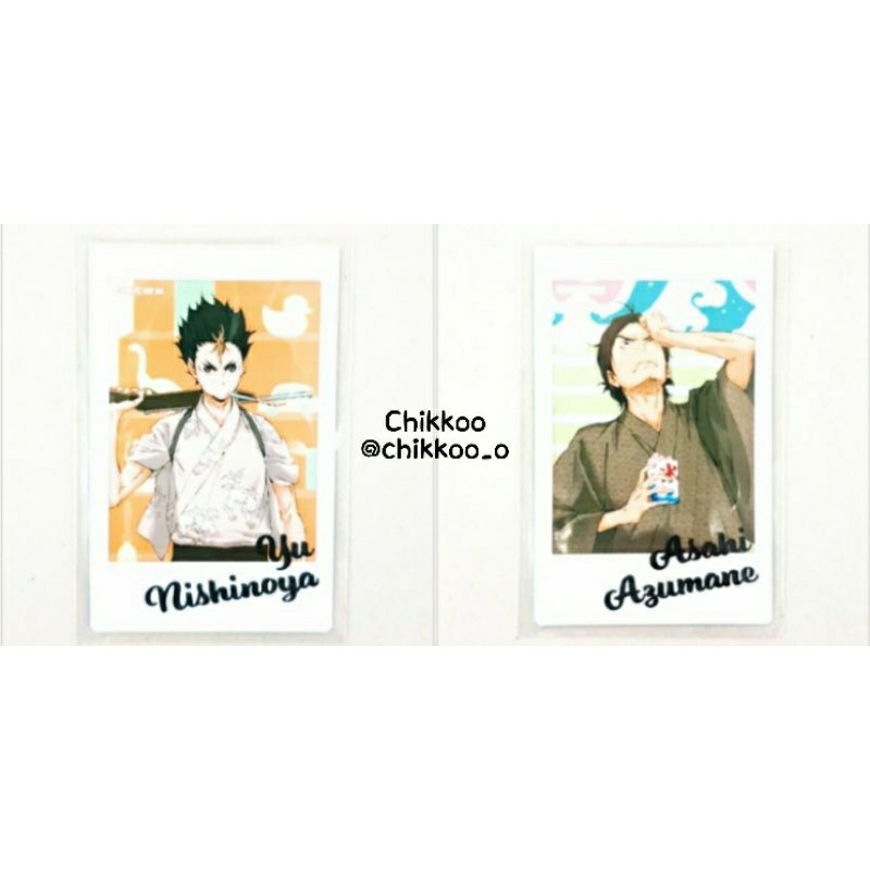 การ์ดโฟโต้การ์ด Haikyuu Yukata Cheki