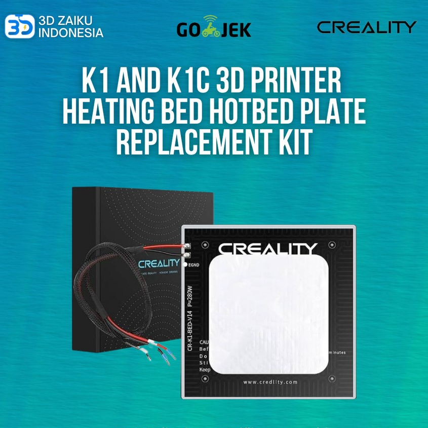 Creality K1 และ K1C 3D เครื่องพิมพ์เตียงทําความร้อนชุดเปลี่ยนแผ่น Hotbed