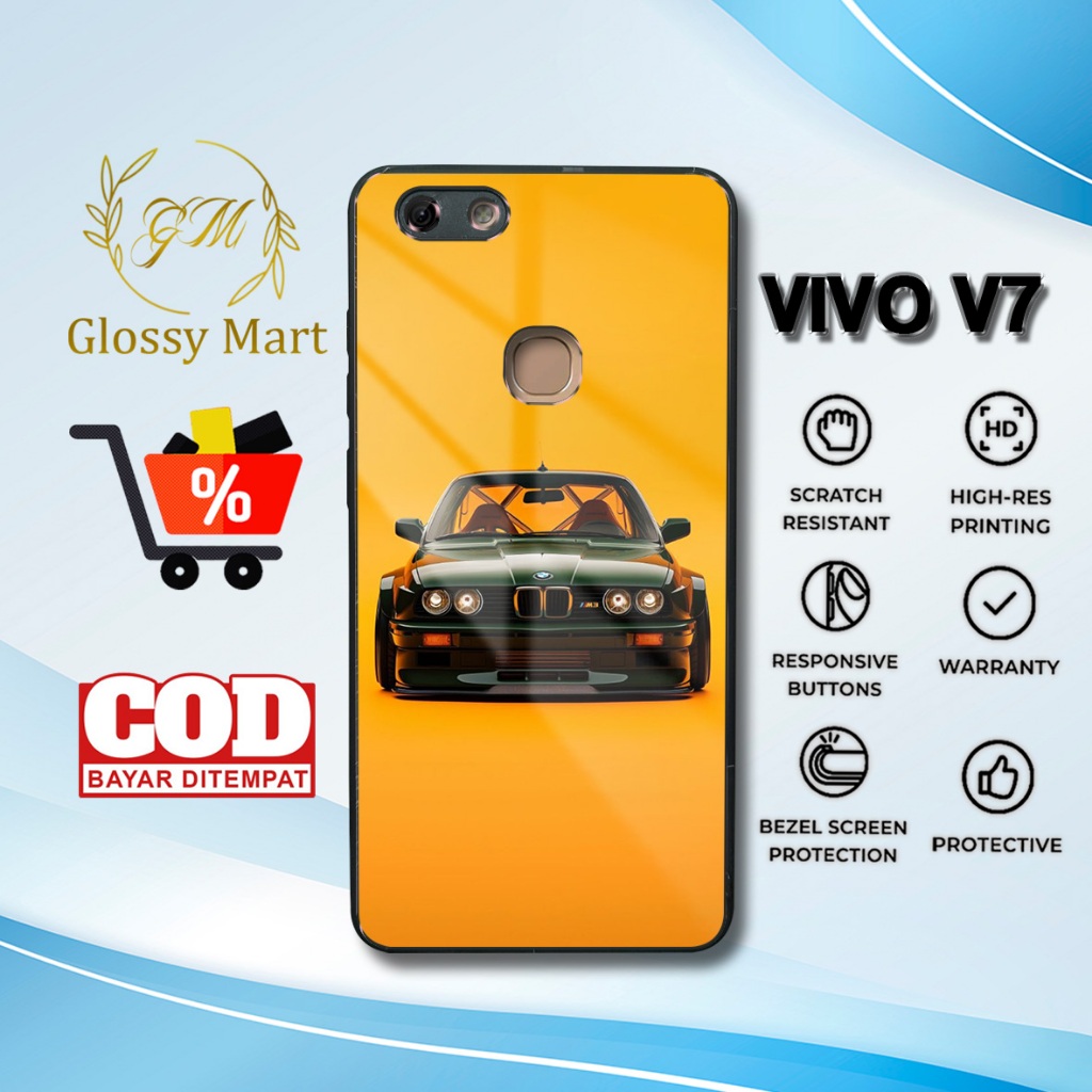 เคส Vivo V7 ล่าสุด Car Sport Casing Vivo V7 Hardcase Softcase Glossy Kesing Glossy Mart