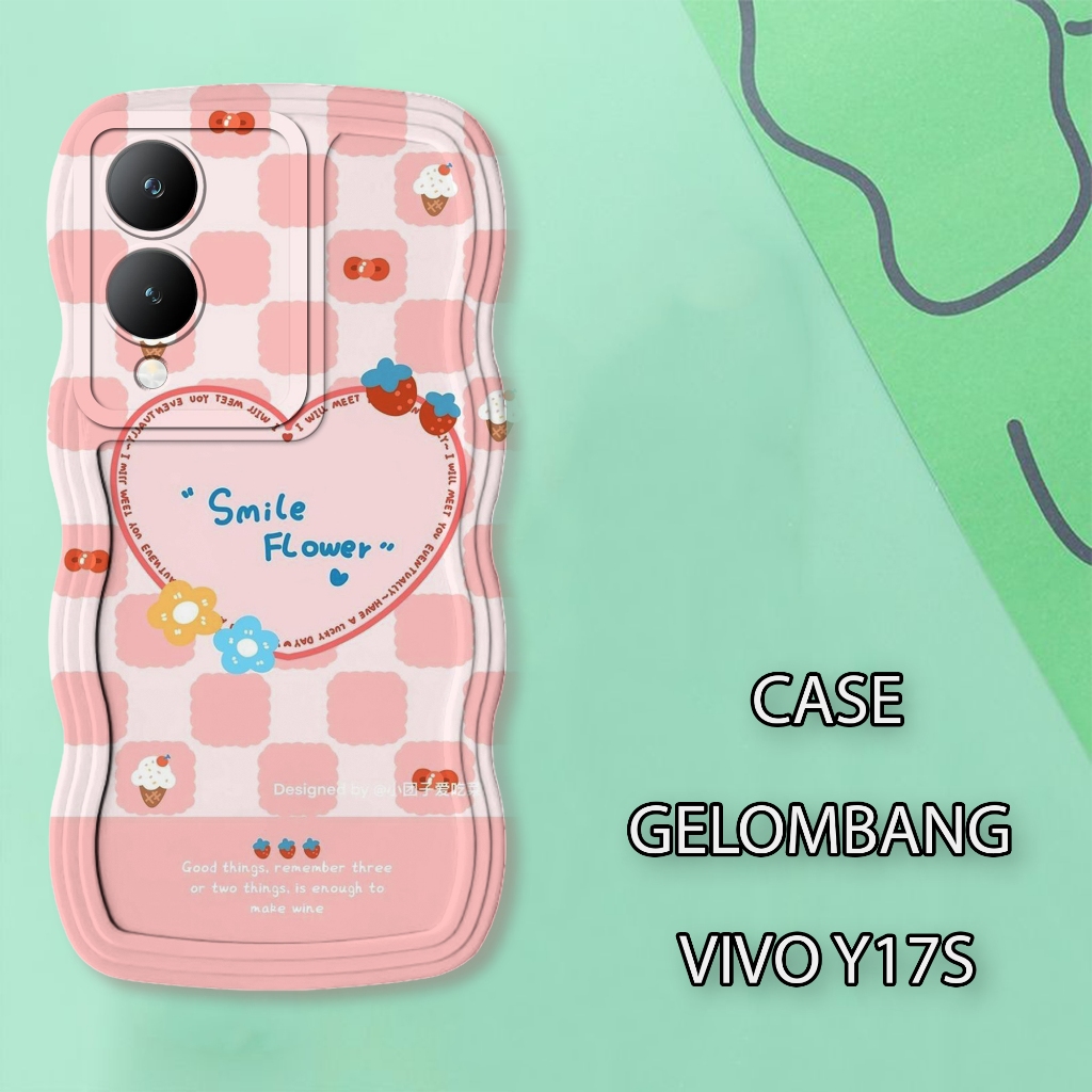 Soft Case WAVE Hp VIIVO Y17S - เคสกล้อง Pro - เคสแฟชั่น Cute Motif - เคสโทรศัพท์มือถือและผิว - Silic
