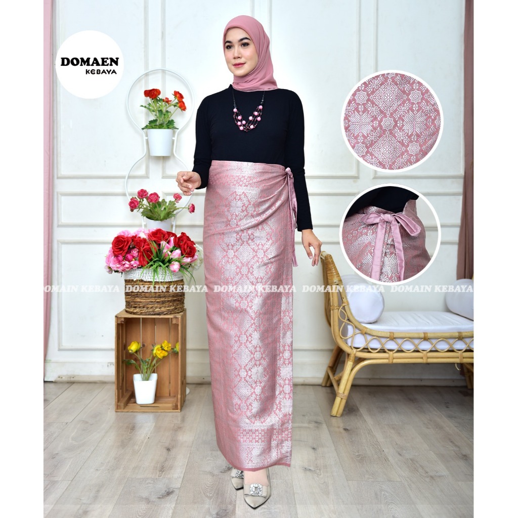 SKIRTPED SONGKET WRAP SKIRT / KEBAYA SKIRT / BOTTOM