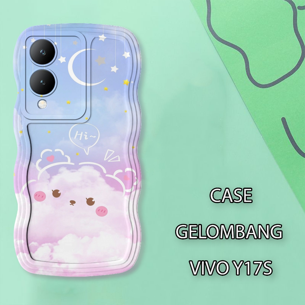Soft Case WAVE Hp VIIVO Y17S - เคสกล้อง Pro - เคสแฟชั่น Cute Motif - เคสโทรศัพท์มือถือและผิว - Silic