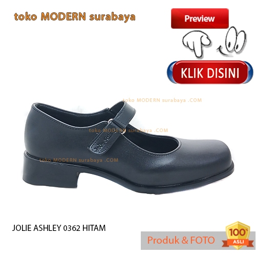 JOLIE ASHLEY 0362 BLACK รองเท้าทํางานโรงเรียนอย่างเป็นทางการของผู้หญิง