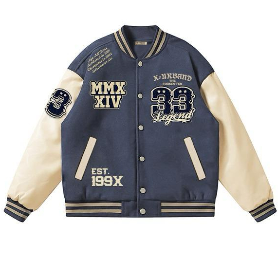 Dhozen One Layer Varsity Jacket Forgotten Pe Fleece 280