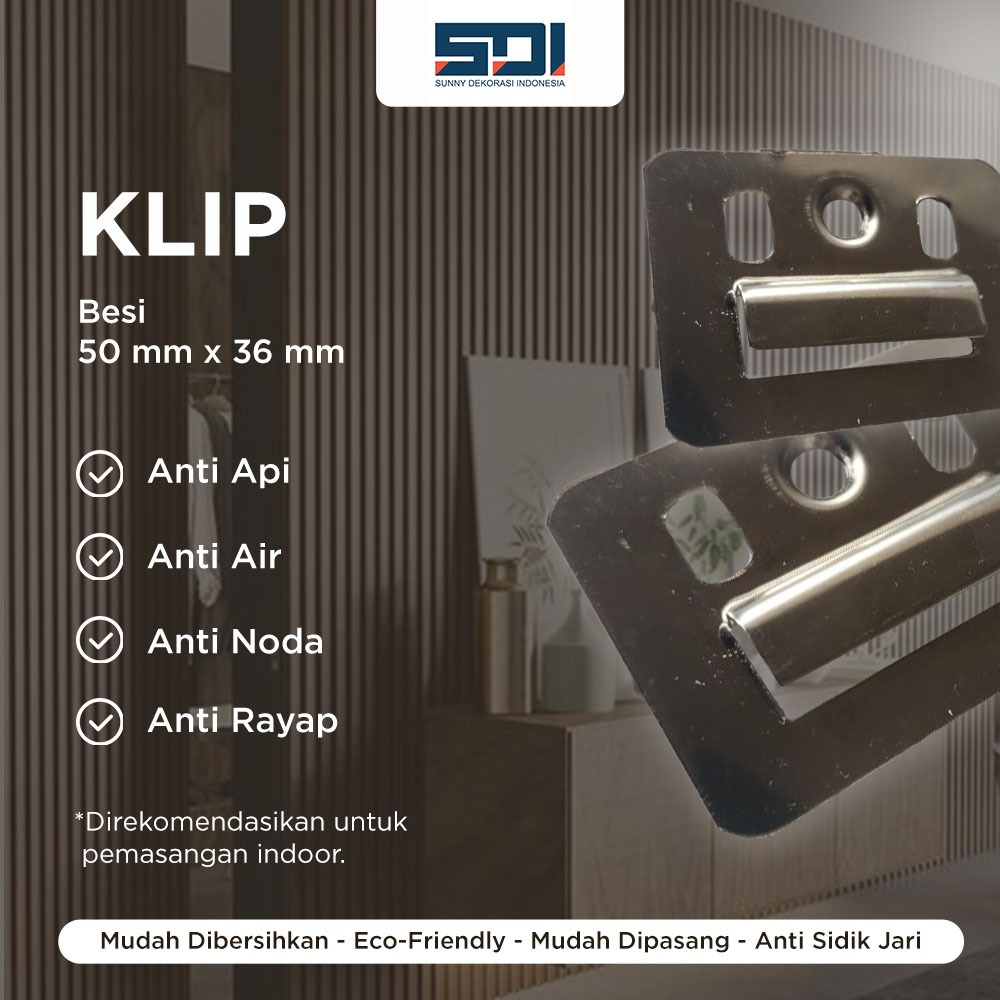 WPC WALL PANEL CLIP คลิปหนีบแผงผนัง