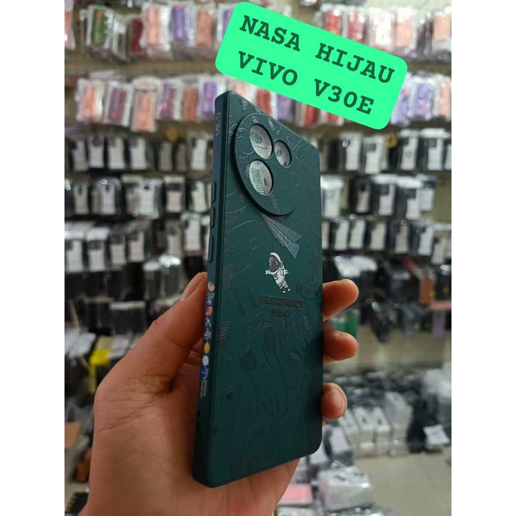 IDEA CASE - Vivo V30E Soft Case Nasa Astronaut Custom Printing Silicone Mobile Phone Casing