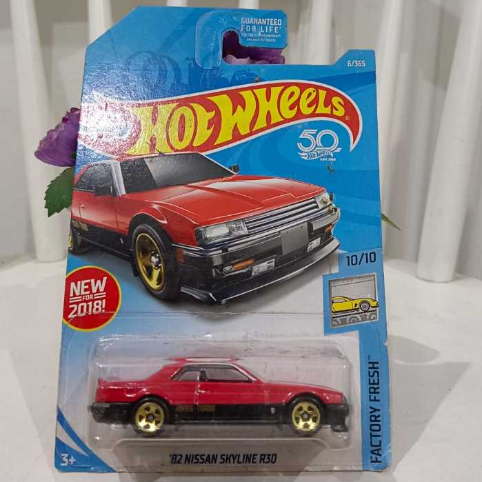 MERAH Hot Wheels 82 Nissan Skyline R30 สีแดง
