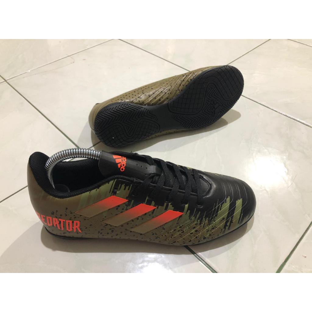 Adidas Pogba Predator Tango Futsal Shoes 18.4 IN Flat Tread - Core Black Olive