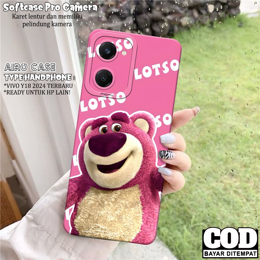 เคส VIVO Y18 2024 ล่าสุด - VIVO Y18 2024 Softcase - เคสแฟชั่น CARTOON - เคส VIVO Y18 2024 - เคส Pro 