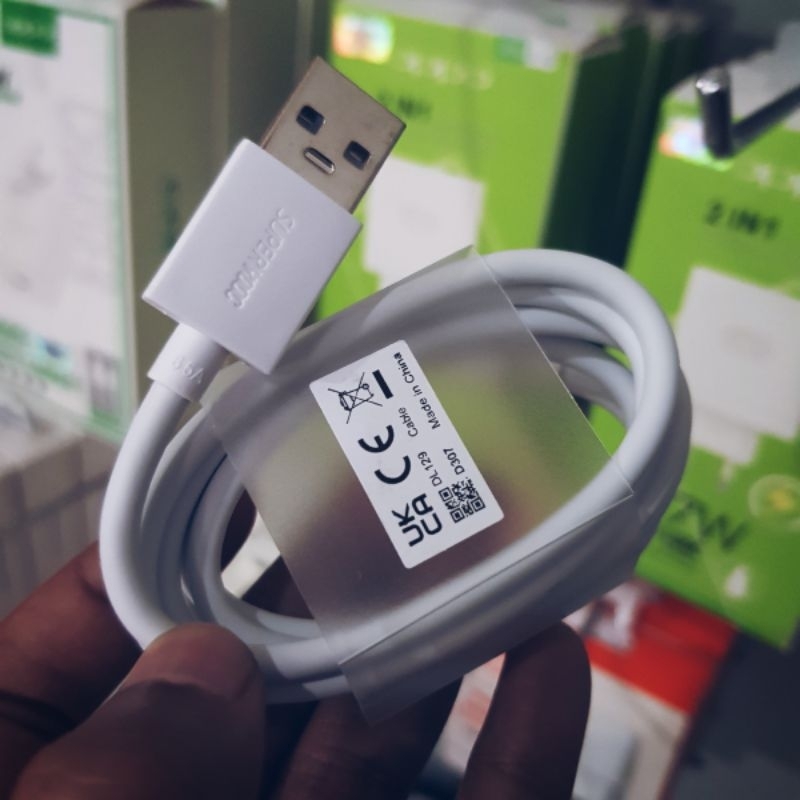 Oppo Supervooc สายเคเบิลข้อมูล USB Type C 33W 45W 65W 67W 100W
