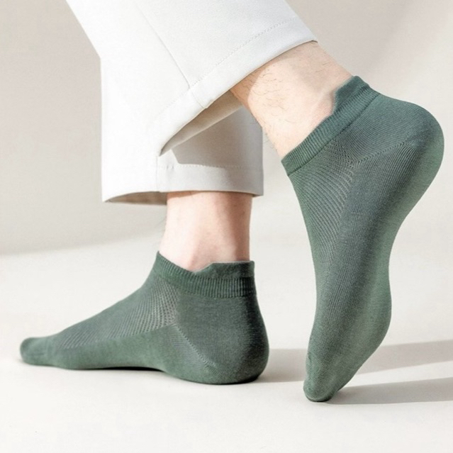 Little Maple - Shin Simple Short Socks / Japanese Boat Socks Korean Simple / Breathable Socks
