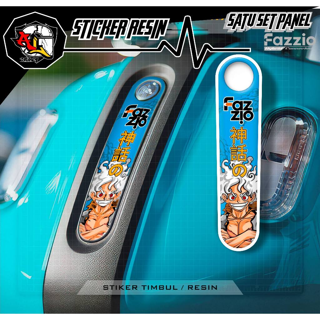 FAZIO PANEL STICKER/RESIN RAISED STICKER/PANEL.4/FAZZIO 125 SPEEDOMETER PANEL/RESIN STICKER/ONE PIECE RISED STICKER/ONE CRAIN STICKER/ONE TOOL/ME
