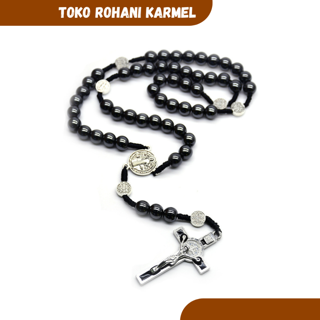 อิตาลี ROSARY (BLOUSETIN STONE) 8 MM / CATHOLIC ROSARY / CATHOLIC ROSARY NECKLACE / PREMIUM ROSARY
