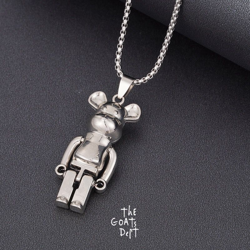 The Gats Dept - DOC Bear Hiphop Necklace Silver Blue Original / tgd1082 teddy Bear lego Blue Silver 