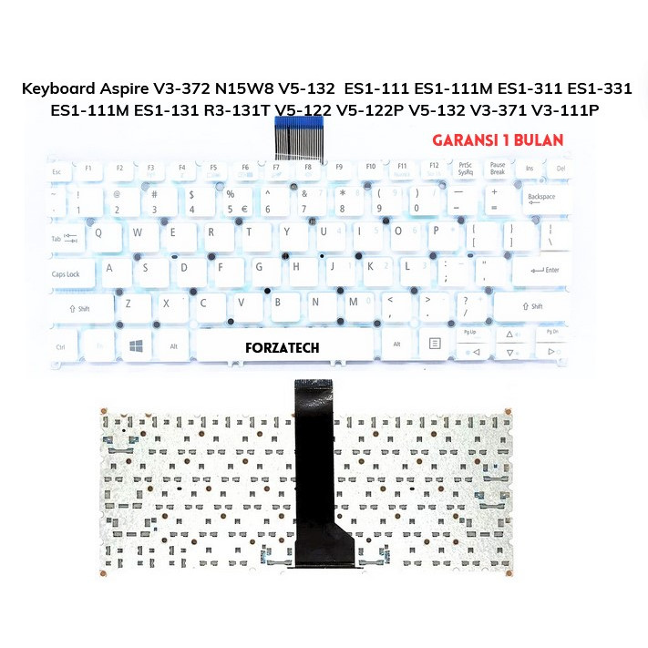 Aspire V3-372 N15W8 V5-122 ES1-111 ES1-111M ES1-311 ES1-331 ES1-111M ES1-3131 R3-131T V5-122 V5-122P
