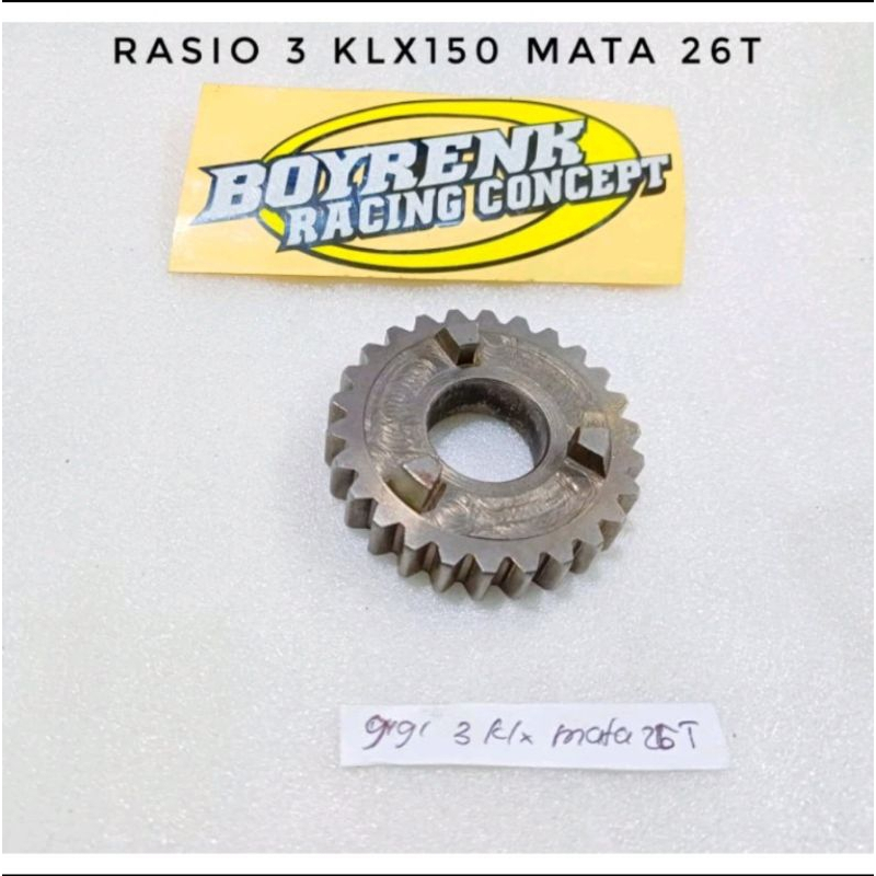 3-GEAR RATIO KLX 150 26T-BOYRENK