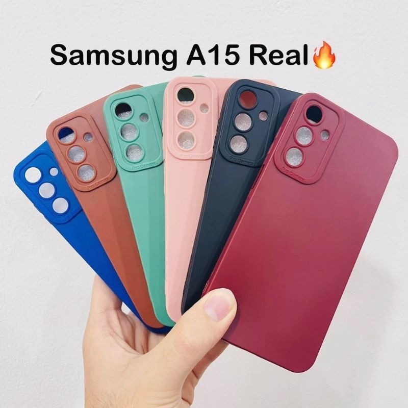 CASE PRO CAMERA SAMSUNG A15 SAMSUNG A16 SOFTCASE SILICON COLOR CASE CAMERA PROTECTOR -DC