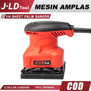 JLD Mesin Amplas Kayu Listrik Motor Tembaga 360W Finishing Sander Amplas Kayu/Tembok/Dempul Dinding Mesin Penghalus Kayu Tahan Lama Jld Tool