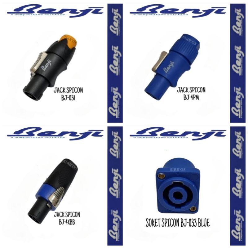 BENJI - Jack Speakon & Socket Speakon Benji l