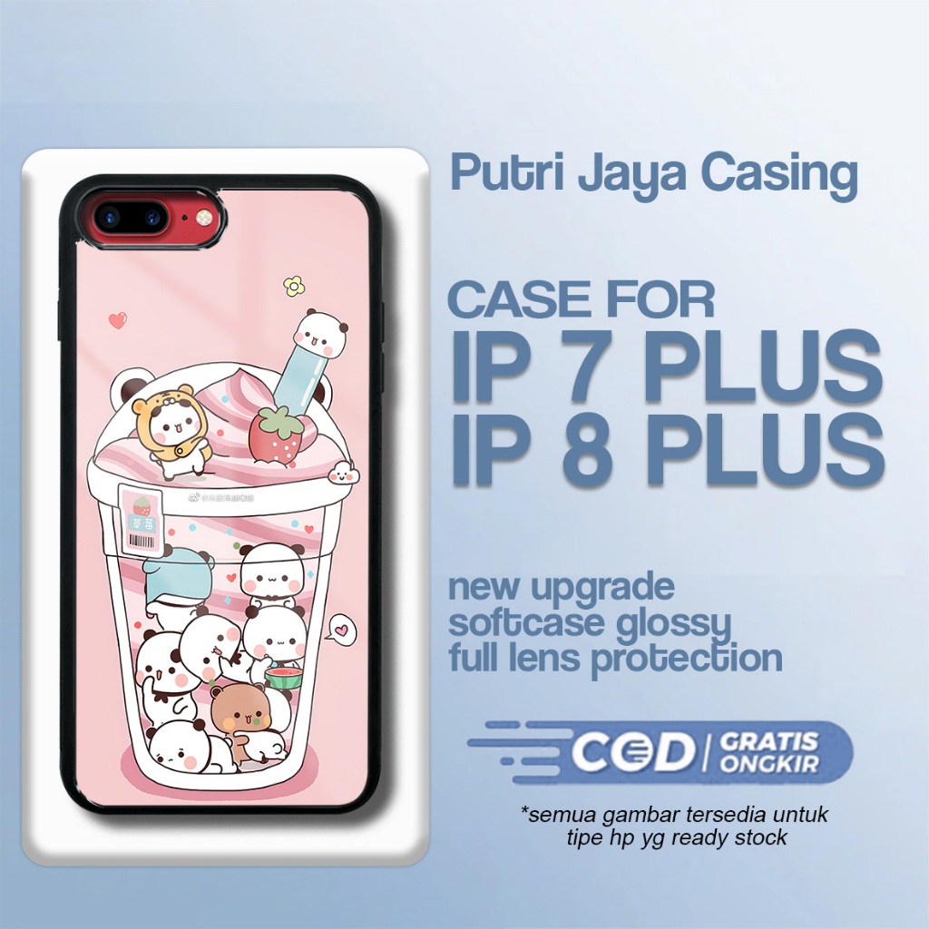 เคส Ip 7 plus / ip 8 plus ล่าสุด - Xiaomi Ip 7 plus / ip 8 plus - Cute Boba Motif - Premium Glossy H